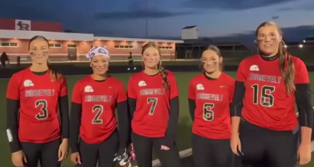 Roosevelt Rough Riders Girls Flag Football Interviews &amp; highlights vs Cuyahoga Falls