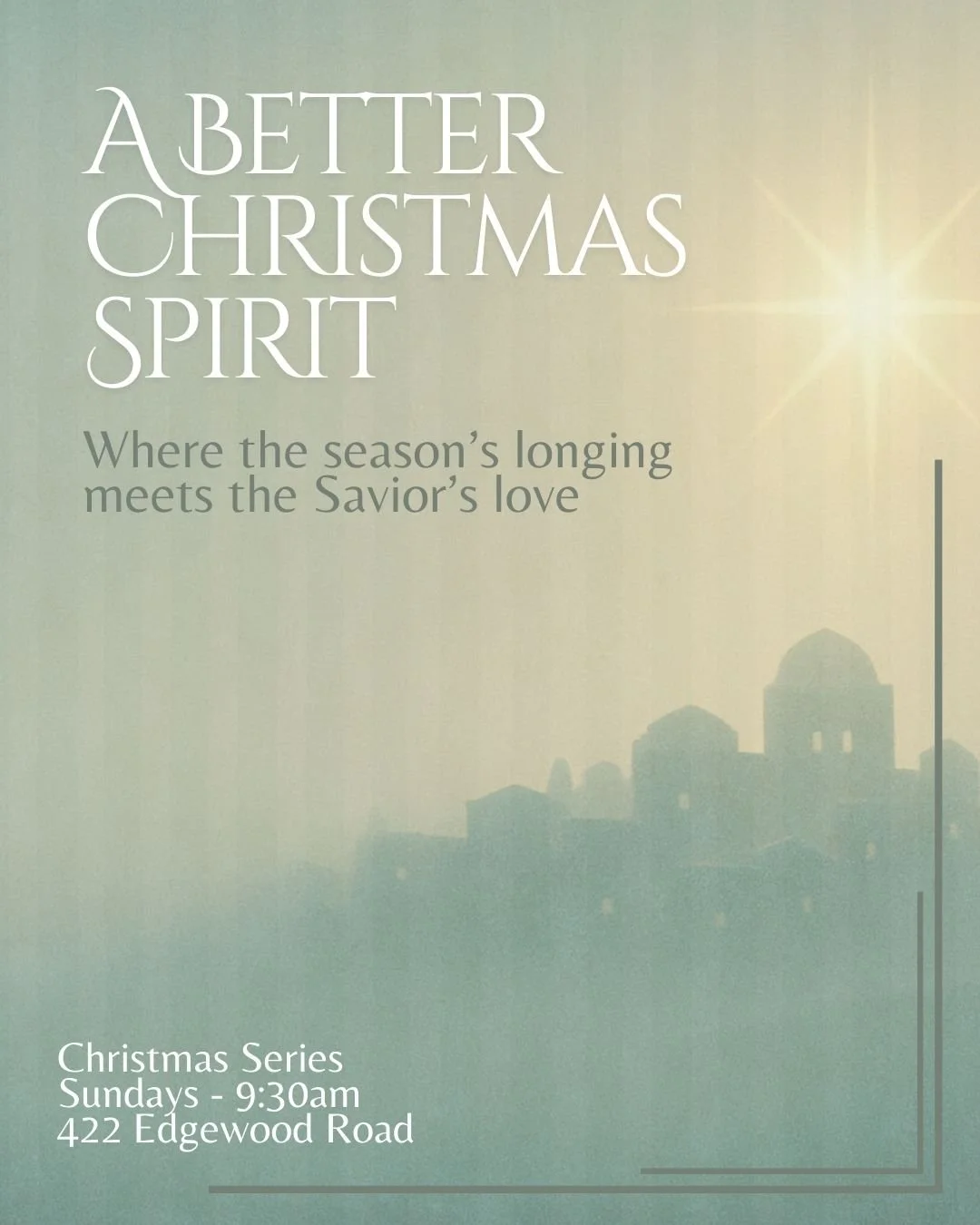 We all love the lights, the music, the memories, and the moments. But even the best Christmas cheer can&rsquo;t give us what our hearts really need. This December, we&rsquo;re stepping into a better Christmas spirit. A hope that shines in darkness. A