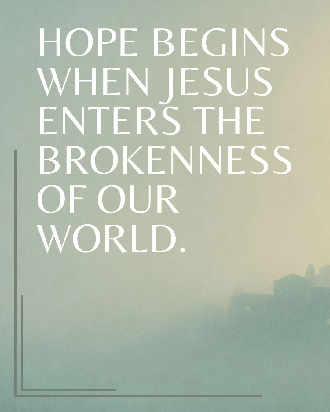 Isaiah 9:2 says the people walking in darkness have seen a great light. Not because they found their way out, but because the light came to them. That is the heartbeat of the gospel. Hope does not begin with your strength, your clarity, or your turna