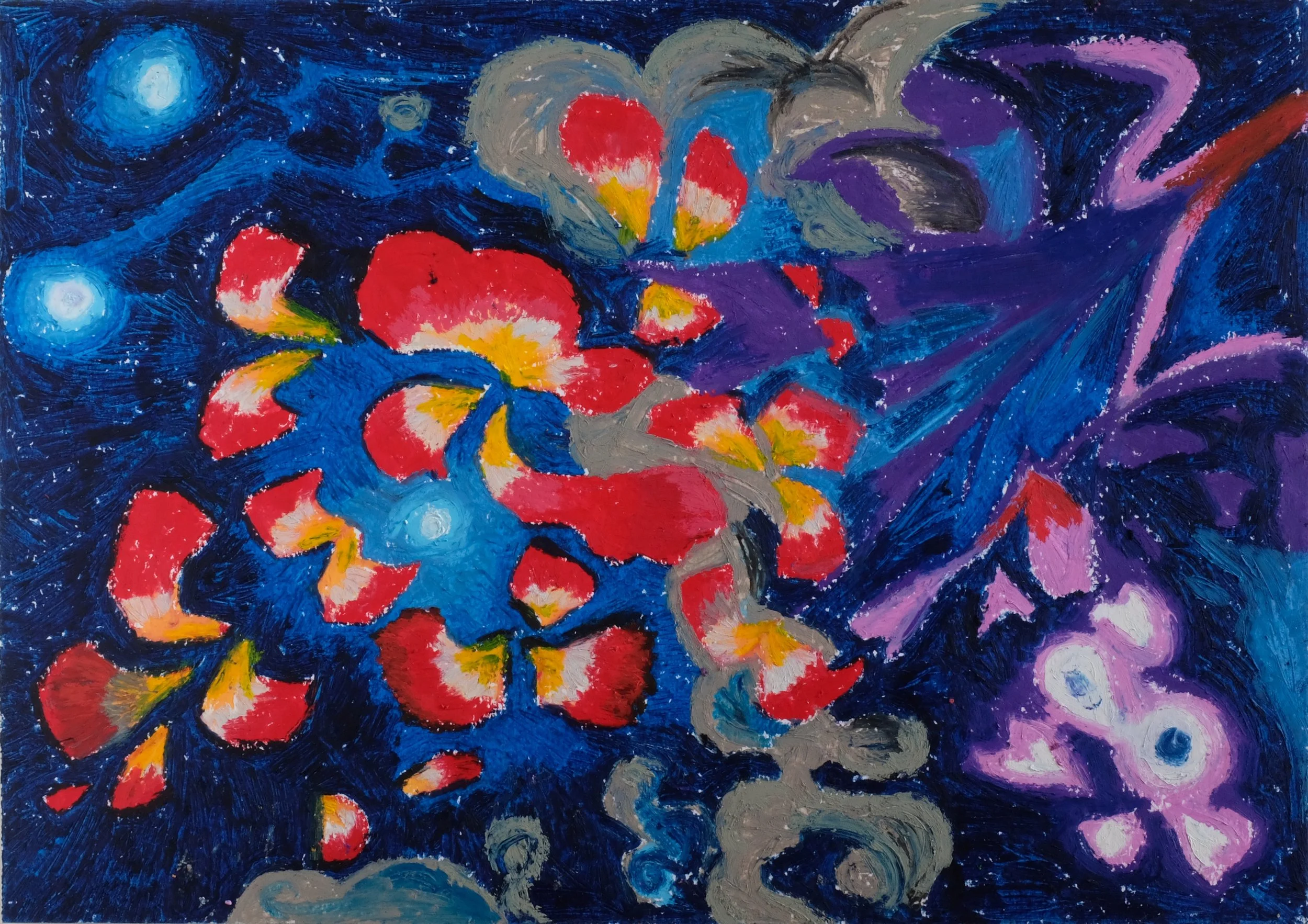 " RIght place ", 2025 Oil on pad, 42x30cm