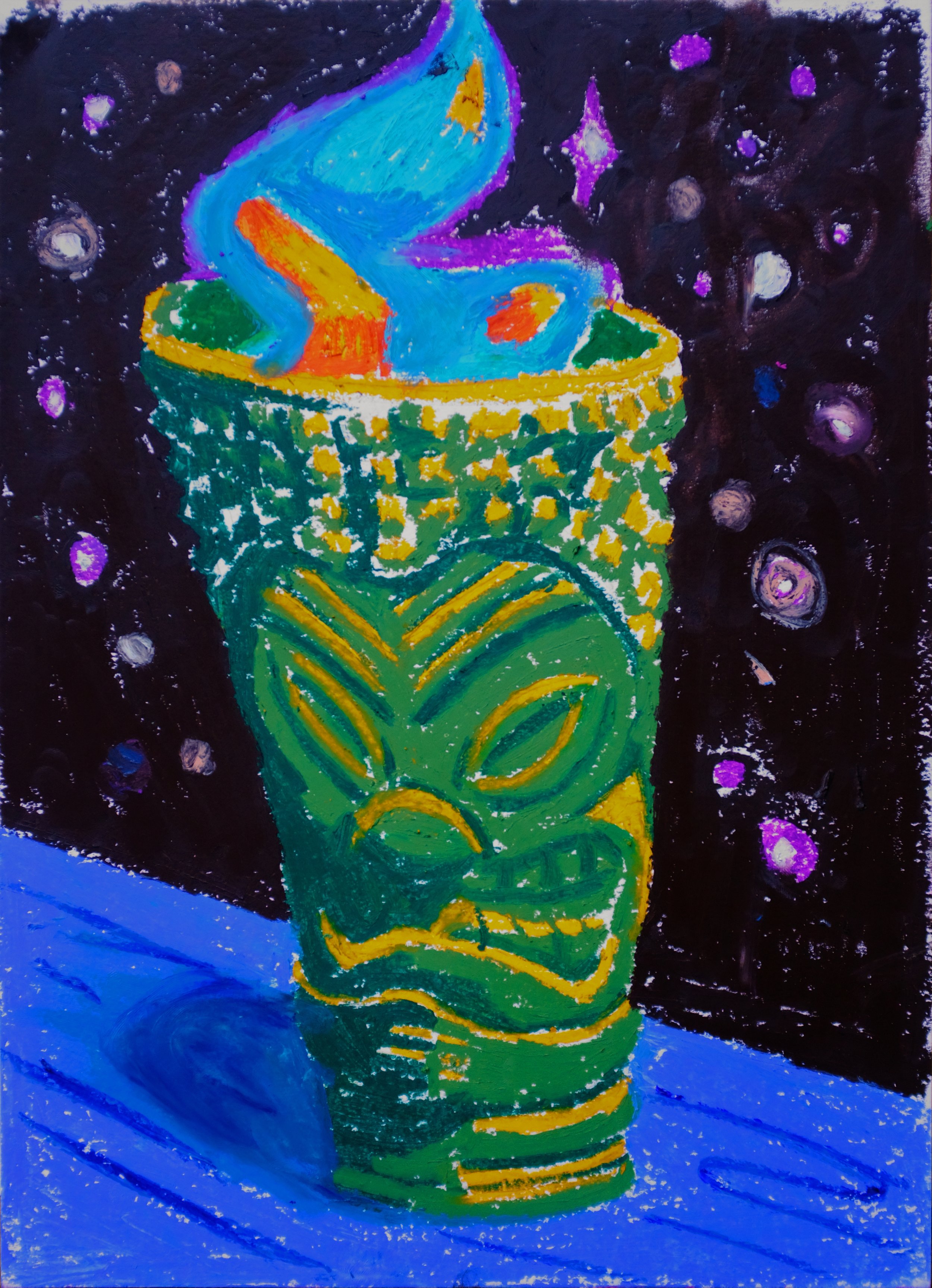 "Heartburn"
2025
Oil Pastel on Paper
29.7x42cm
