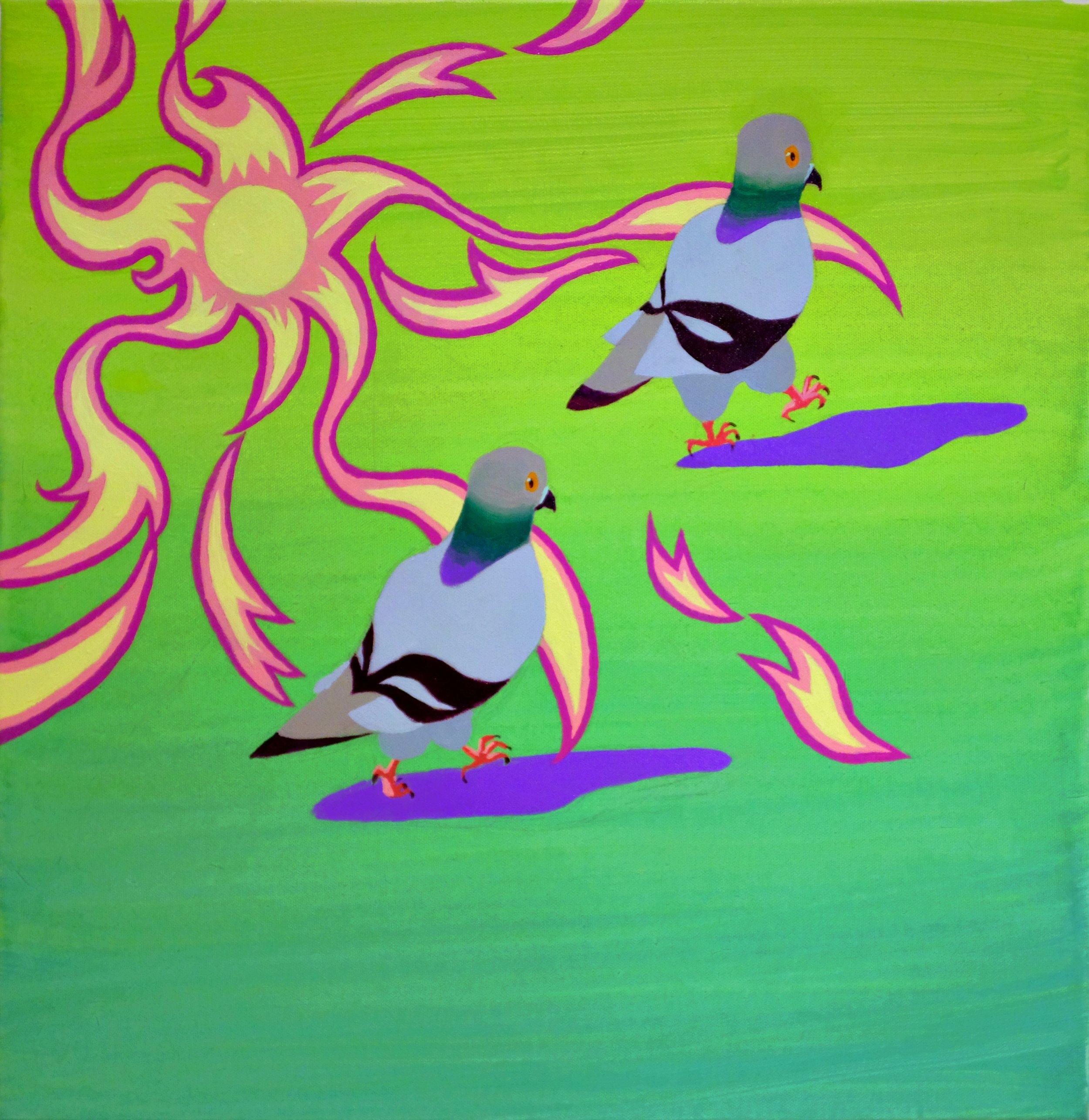 " Why Walk" 2025
Acrylic on Canvas
52x52cm