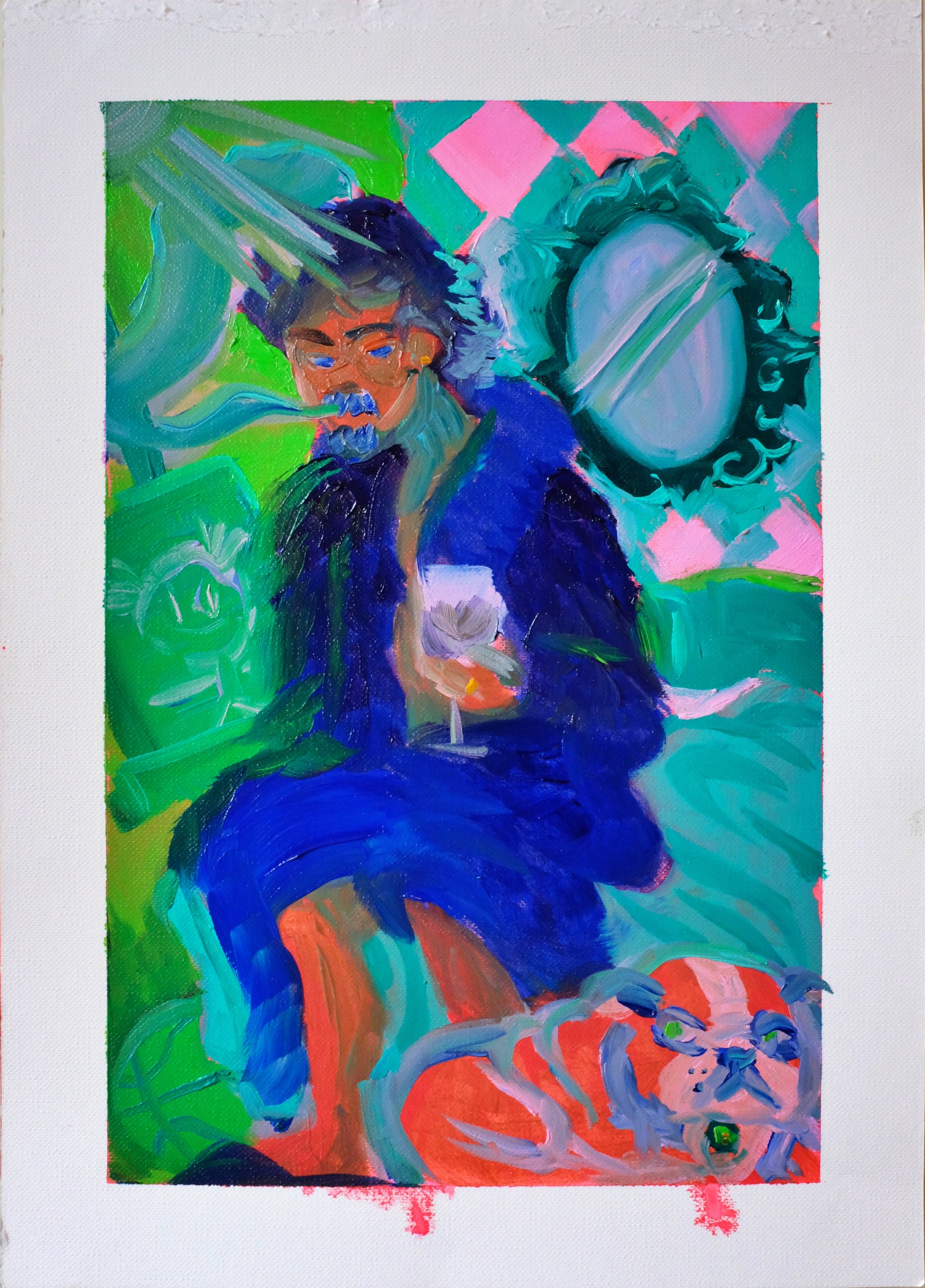 "Himself"
2025
Oil on Paper
21x29cm