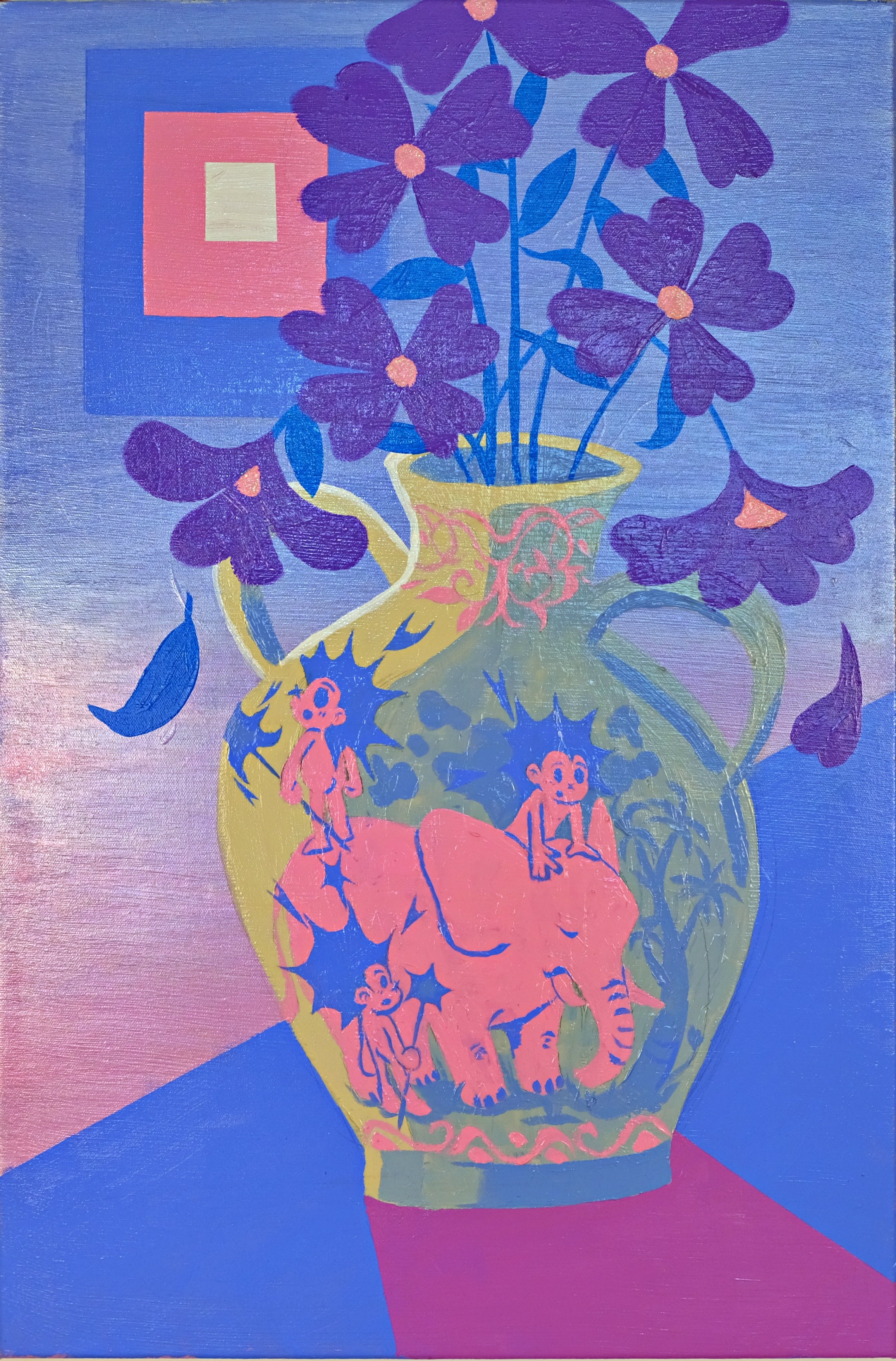 " My Vase in Heaven" 2025, 51x70cm Acrylic on Canvas