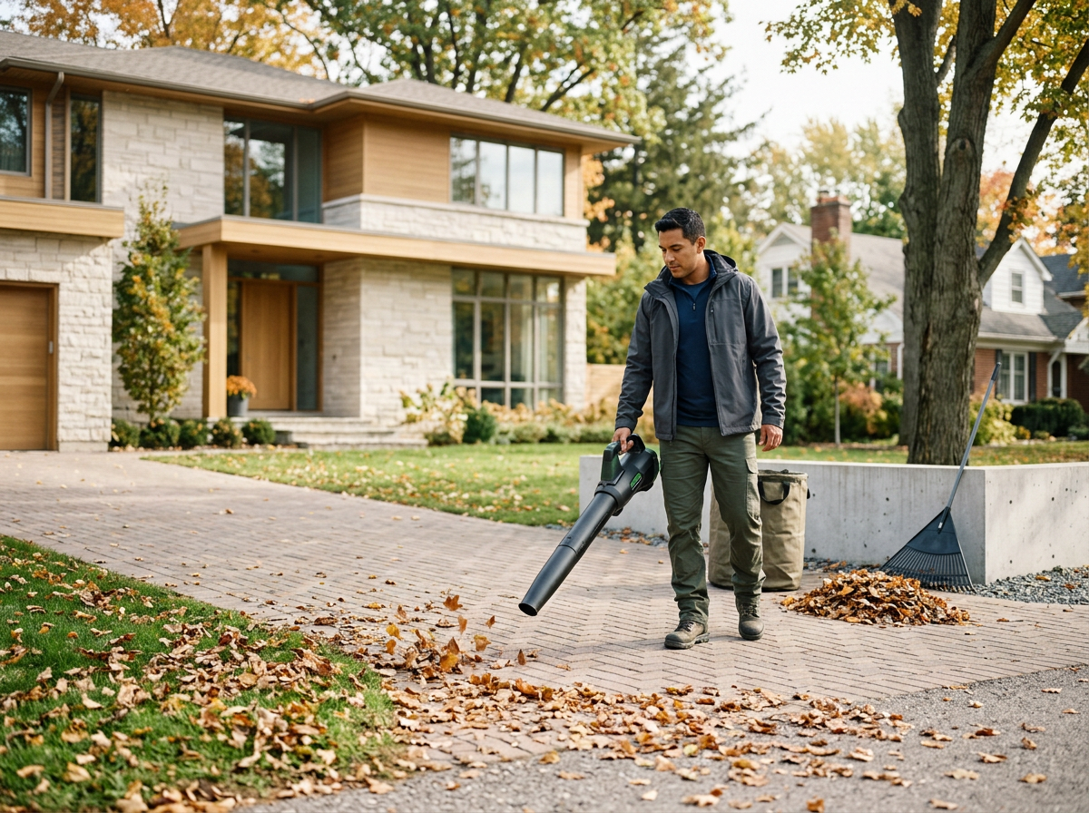Light Leaf Blowing