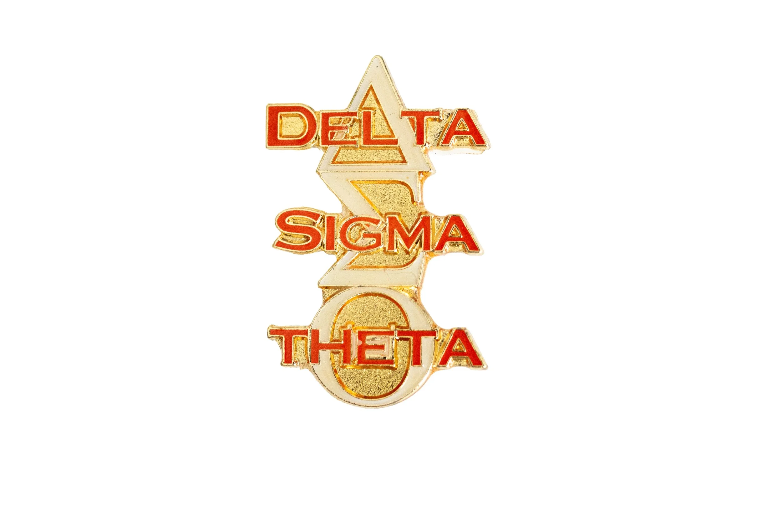 Delta Sigma Theta Shield Vertical Lapel Pin