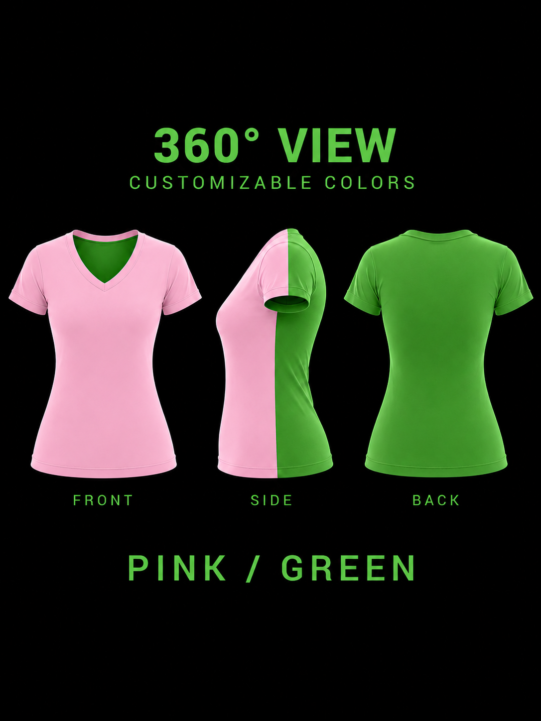 NISE HUNT Black Label (TM) Tee - Pink/Green