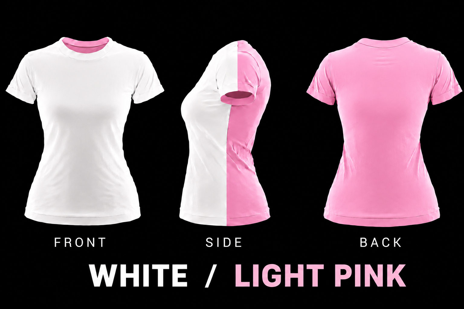 NISE HUNT Black Label™ Tee - White/Pink