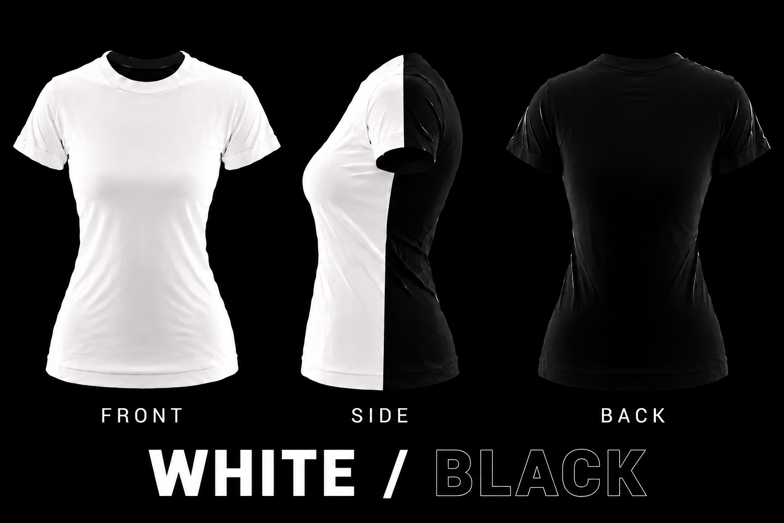 NISE HUNT Black Label™ Tee - Black/White