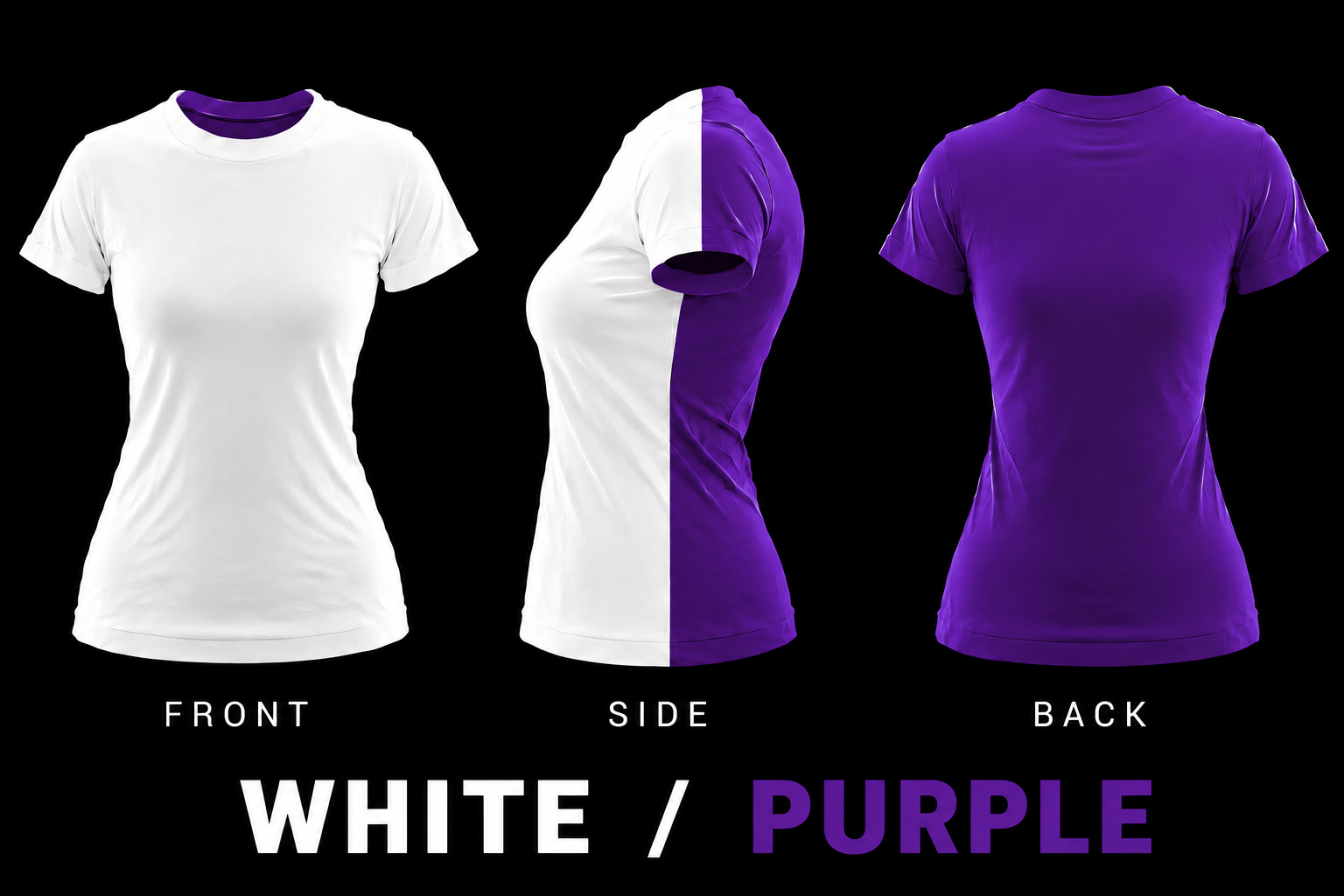 NISE HUNT Black Label™ Tee - White/Purple