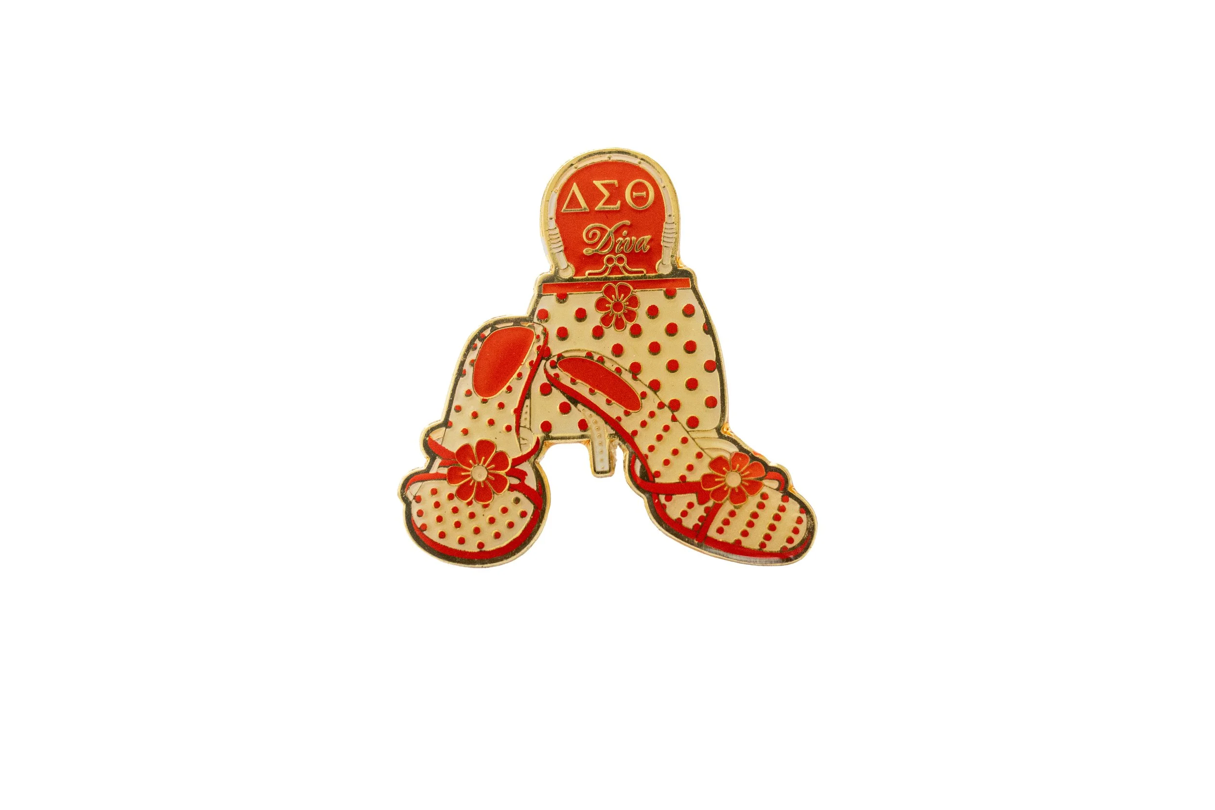 Delta Diva Lapel Pin (Ivory)