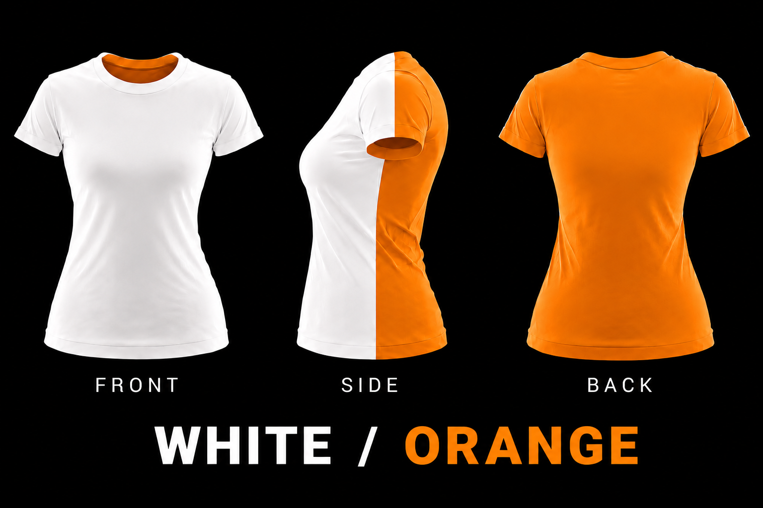 NISE HUNT Black Label™ Tee - White/Orange
