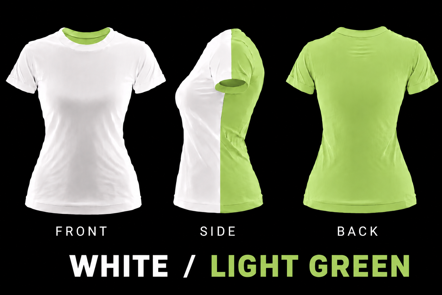 NISE HUNT Black Label™ Tee - White/Light Green