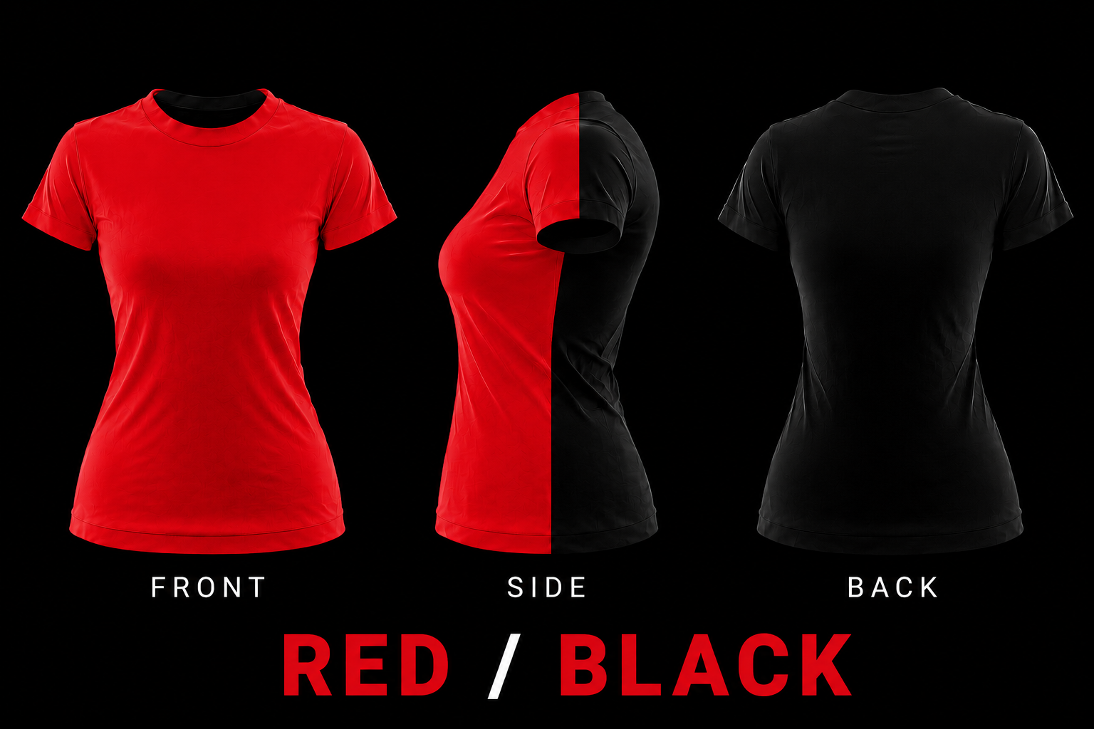 NISE HUNT Black Label™ Tee - Red/Black
