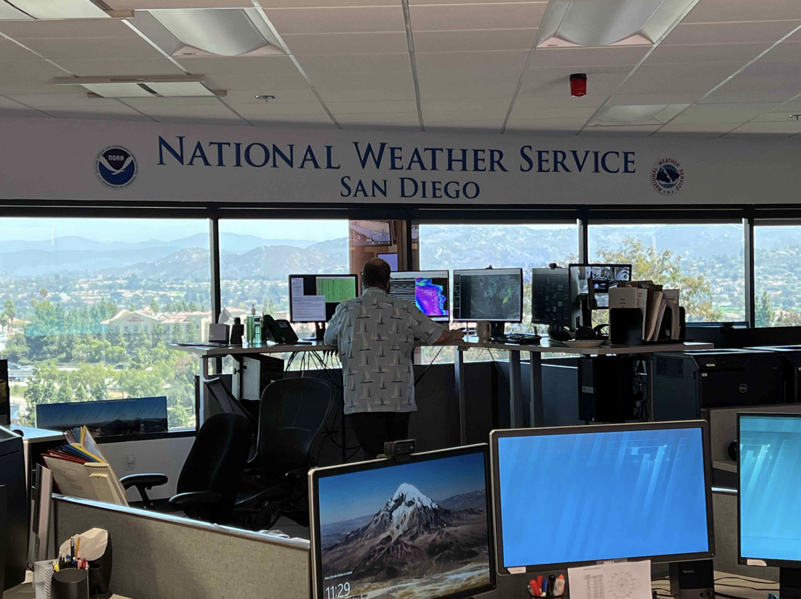 I traveled to San Diego to observe public/private cooperation critical to wildfire prevention. Weather Service forecasters here coordinate constantly with key groups, including Cal Fire and the San Diego power utility.