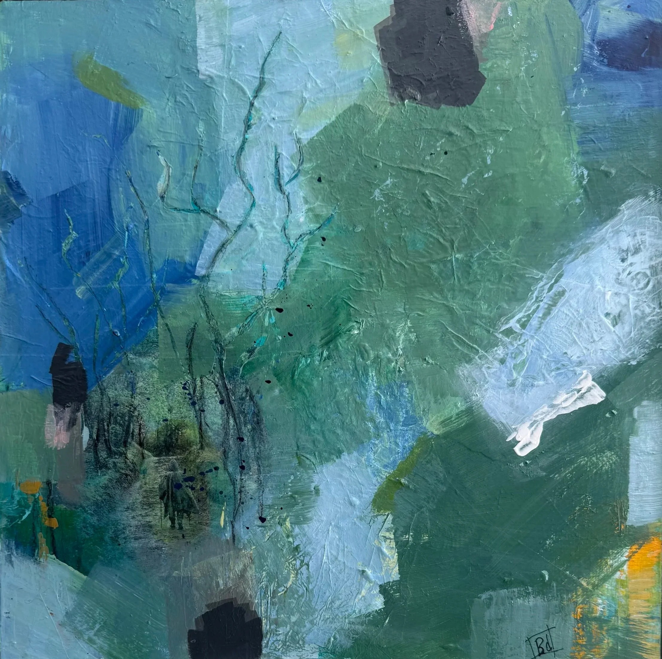 Relentless Rain (Marlene Perseveres) 
Camino Series 
12x12 framed
$300