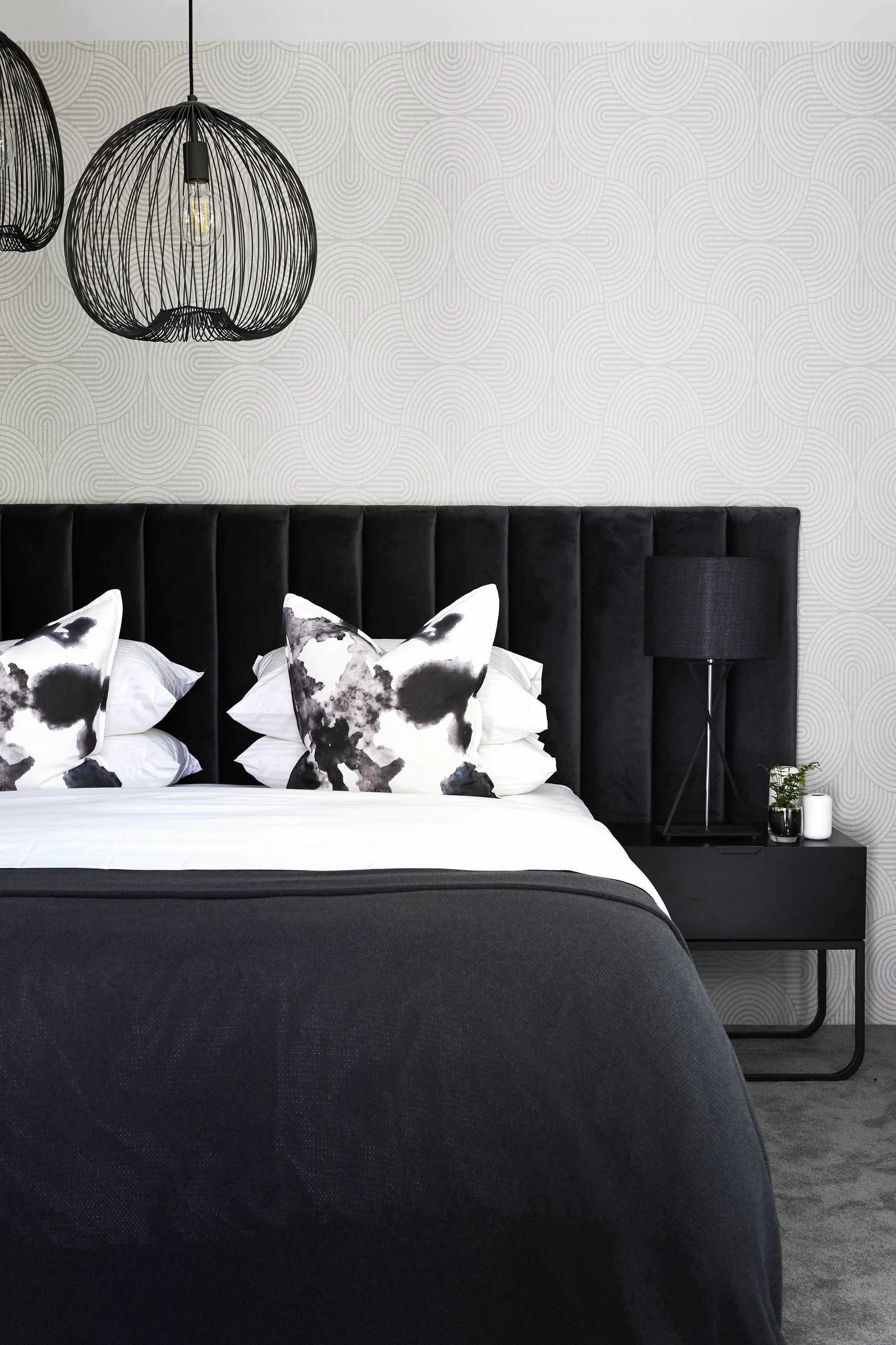 Luxury bedroom interior design, Coogee Sydney by Mandy Alice, Byron Bay interior designer — bespoke furnishing and considered styling.