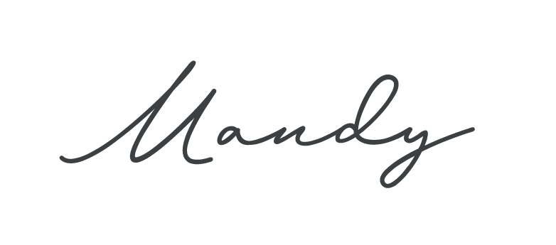 "Mandy" written in cursive font