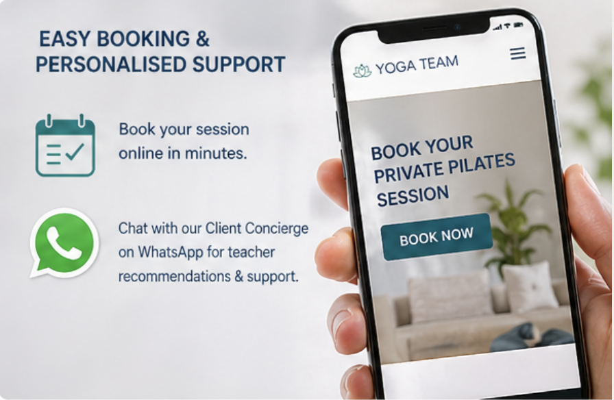 Yoga Team Online Private Pilates Class Bookings