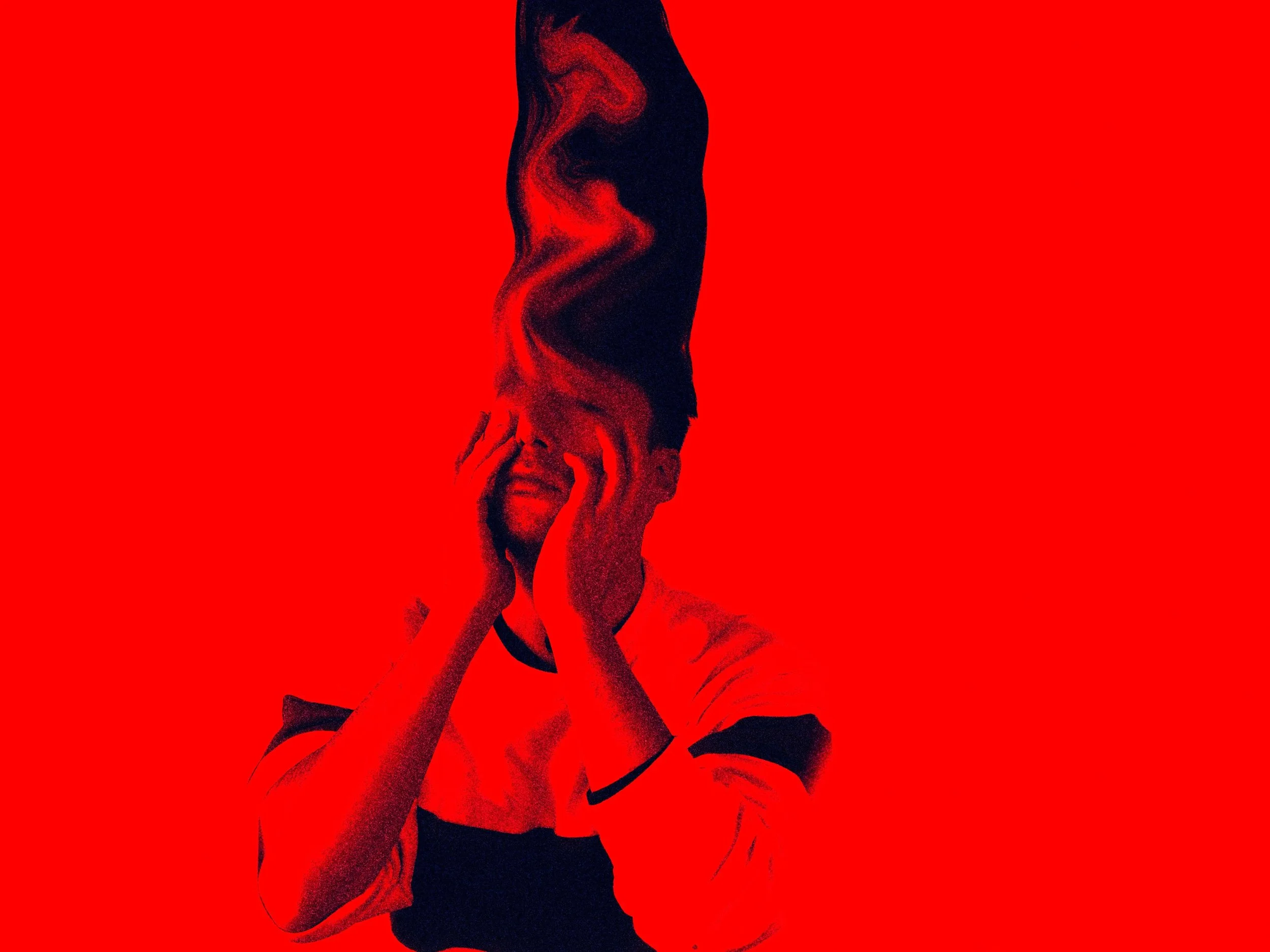 in the back of the head