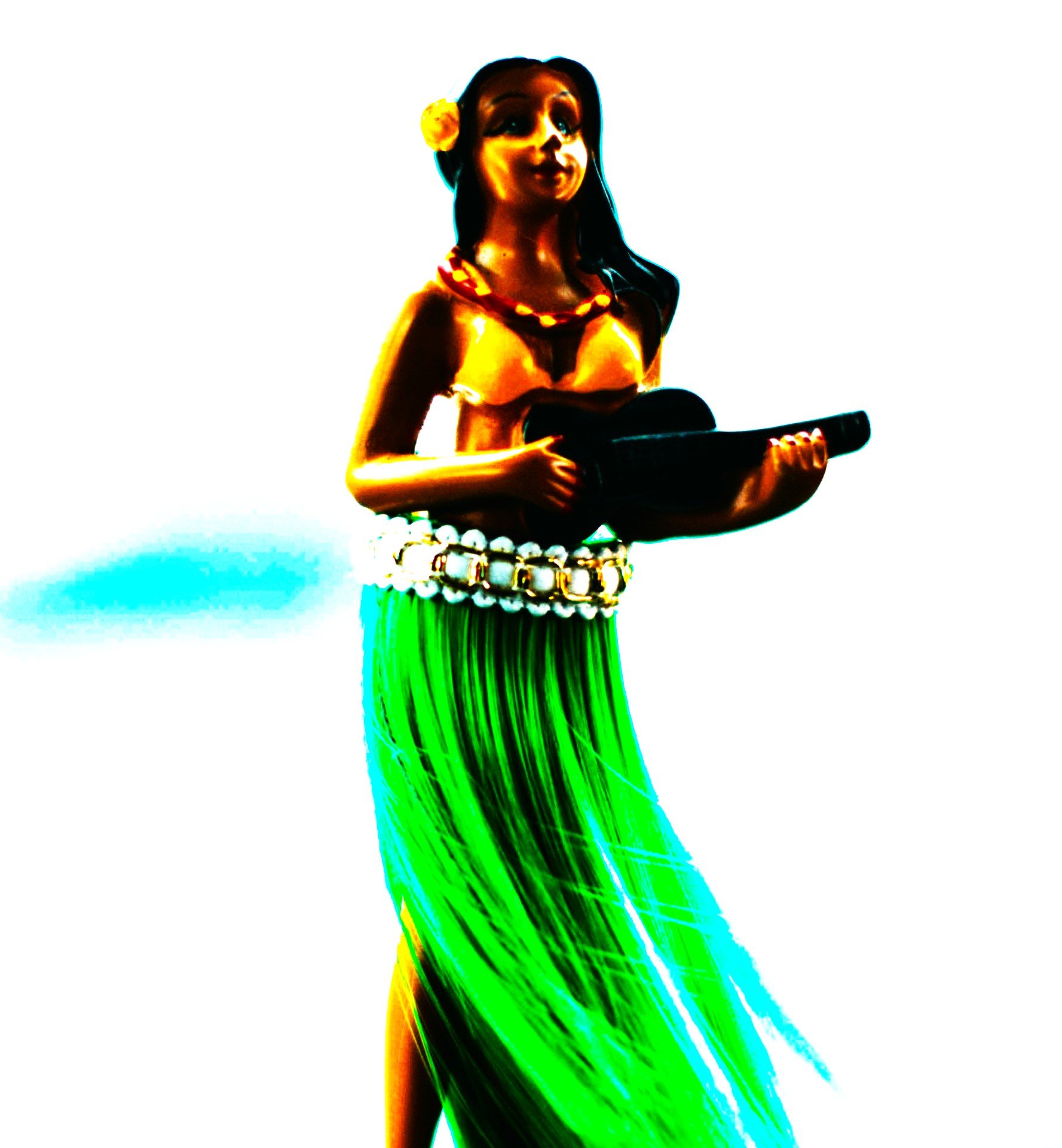 we dance the hula at the hotel luau