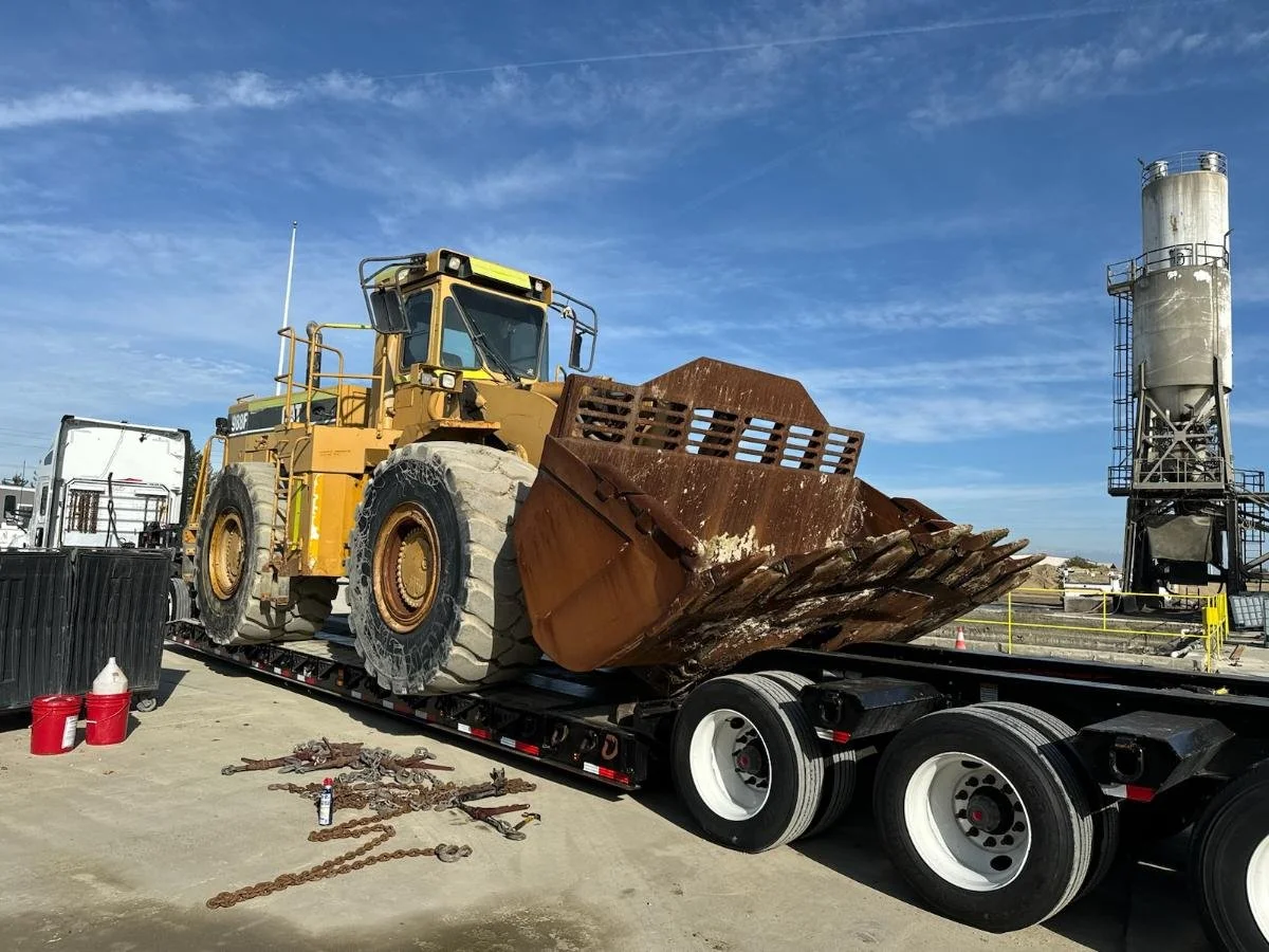 Heavy machinery being transported to Honduras