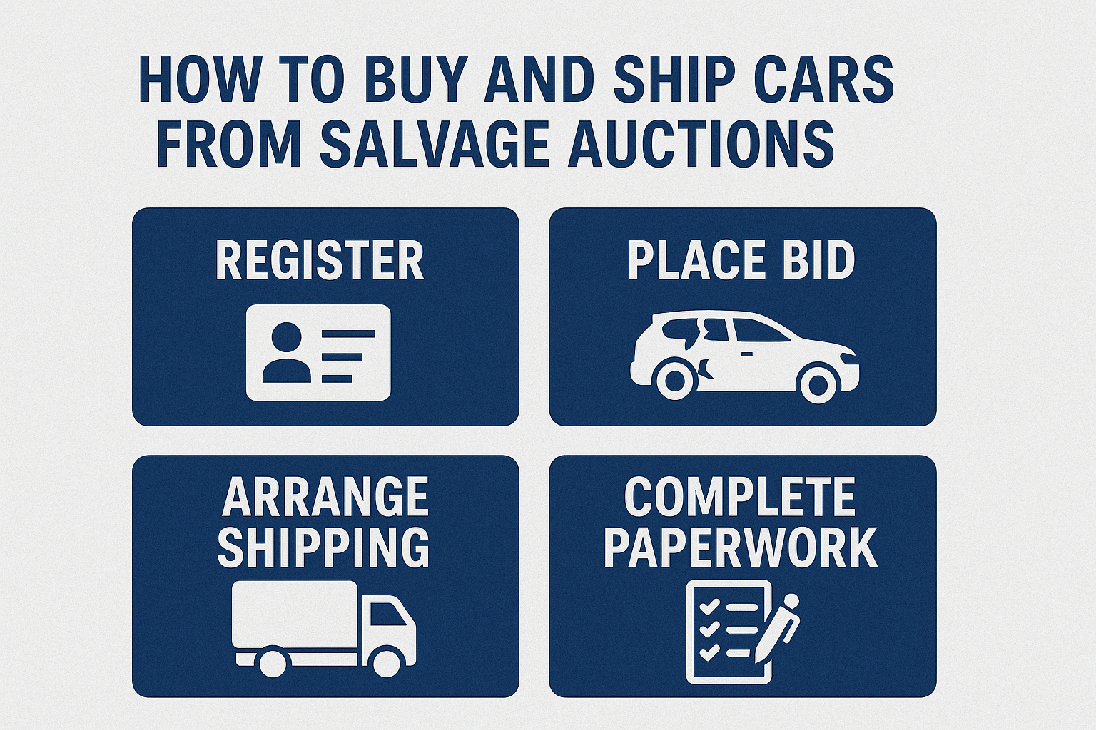 How to Buy and Ship Cars from Copart and IAA