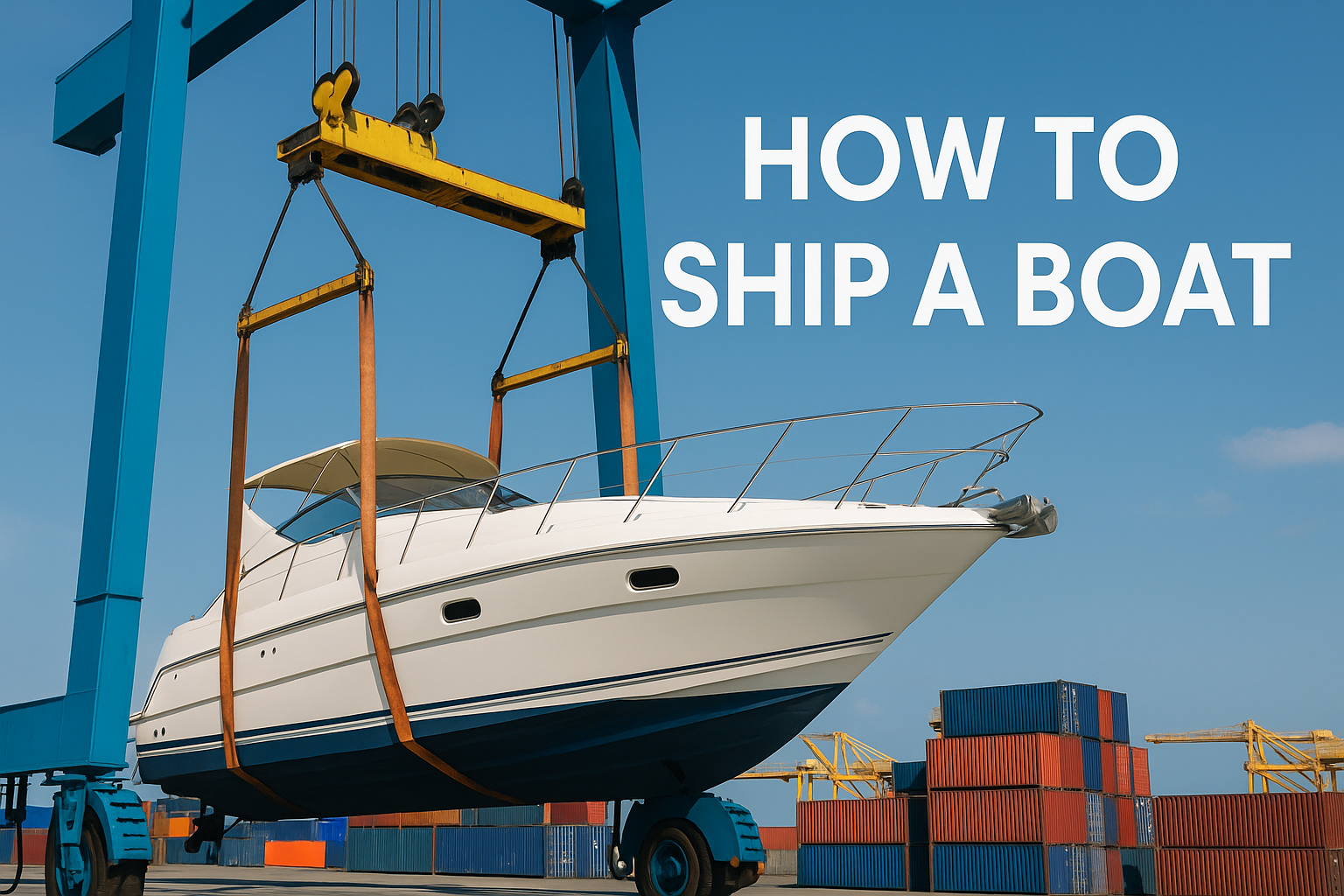 How to Ship a Boat: Everything You Need to Know