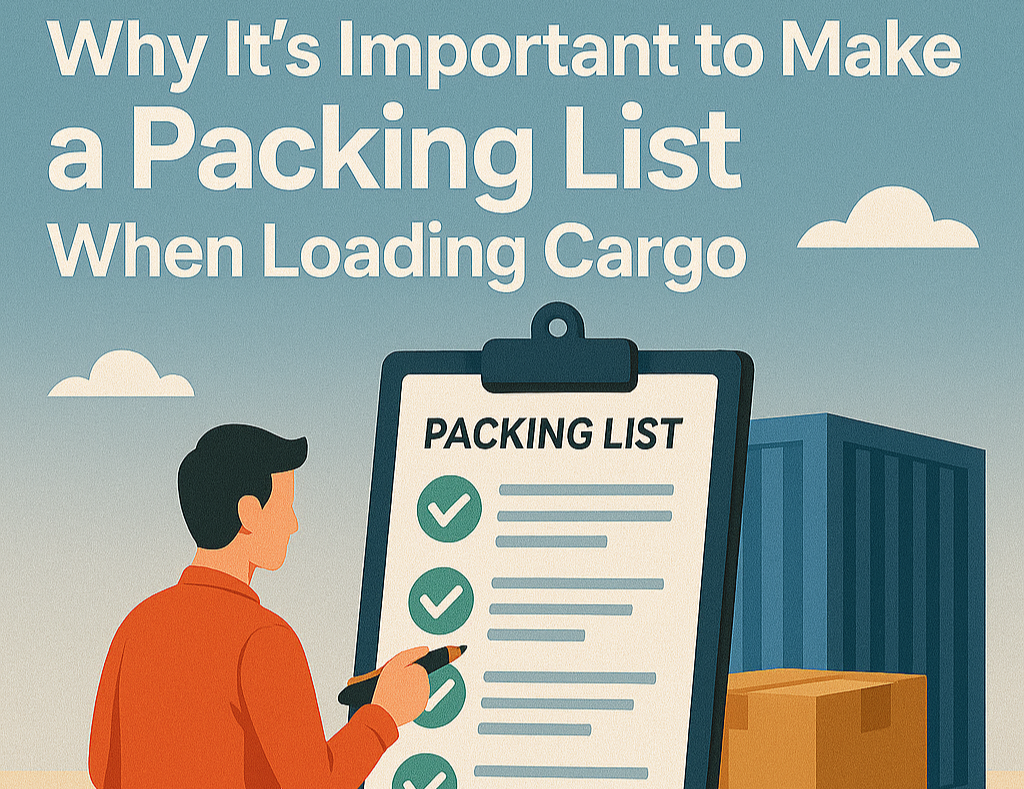 Why It’s Important to Make a Packing List When Loading Cargo