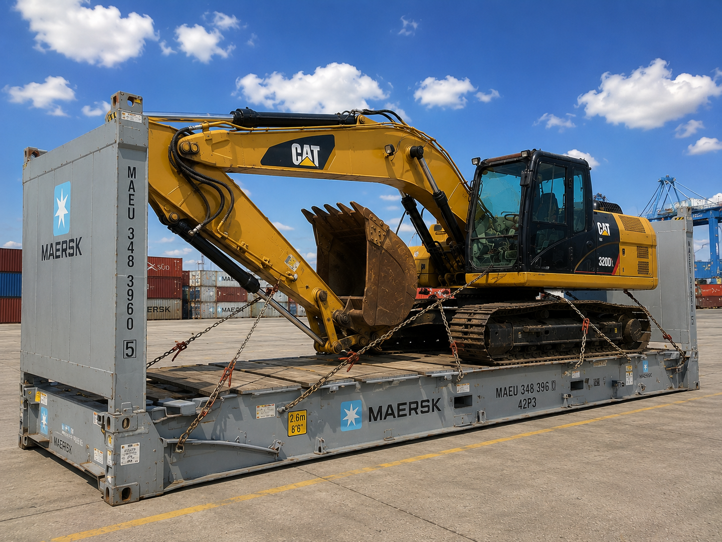 Heavy machinery shipping from USA to Guyana