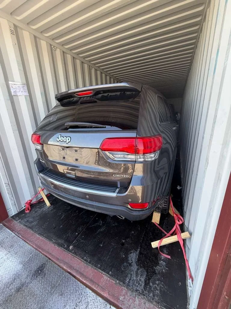 Personal vehicle ready for international shipping to Morocco