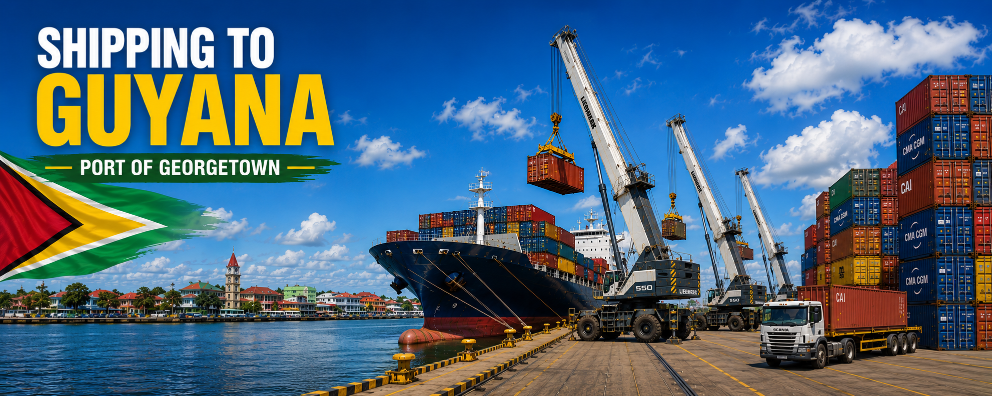 SHIPPING FROM USA TO GUYANA