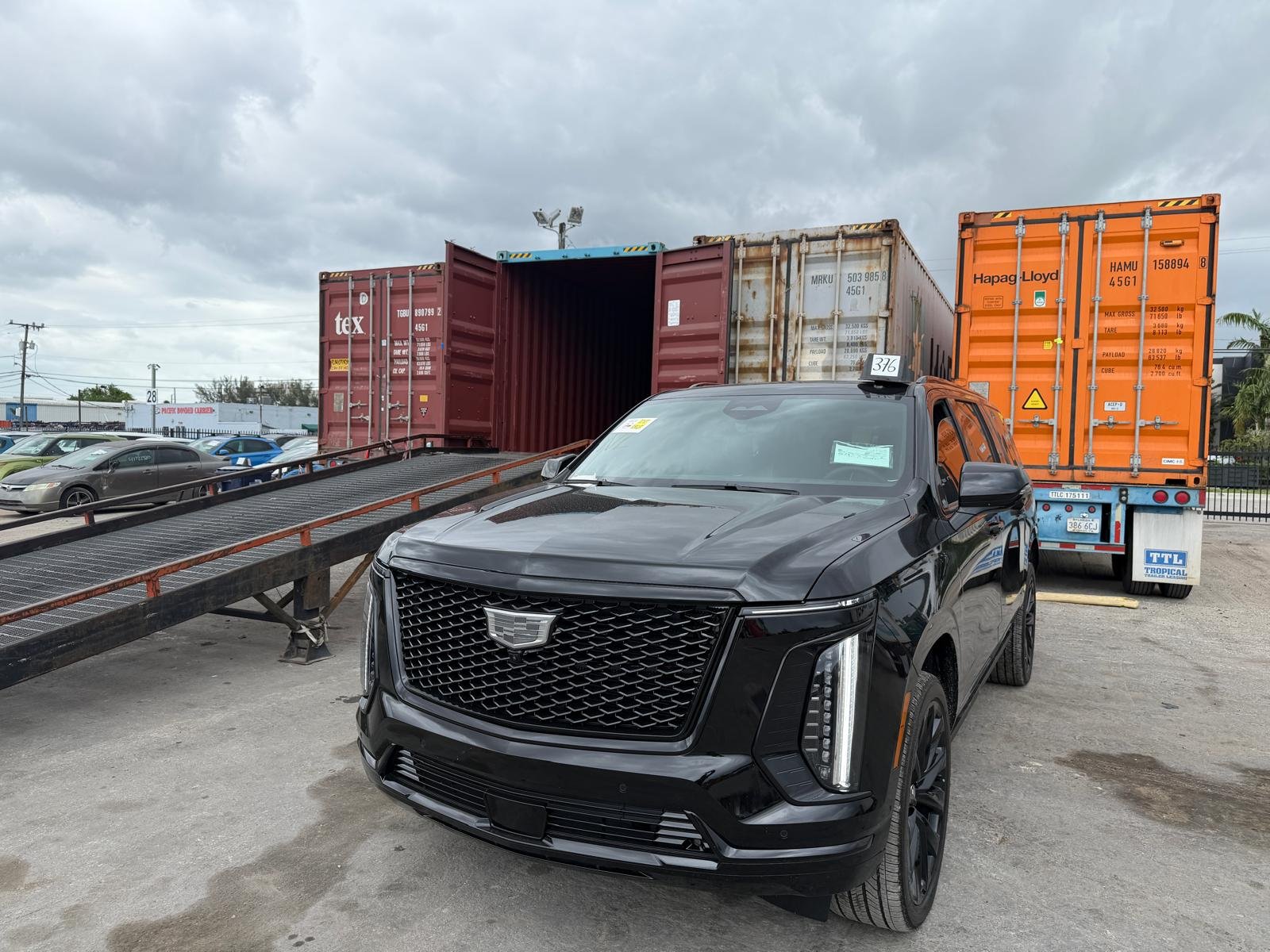 Luxury vehicles ready for export shipping to Ghana