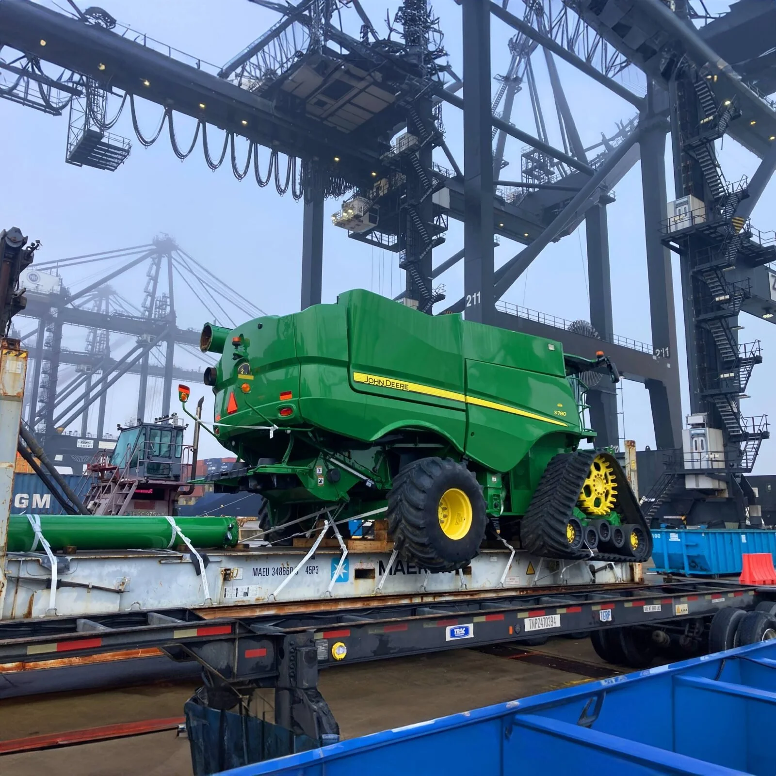 Agricultural tractor and farm equipment shipping from USA to Argentina