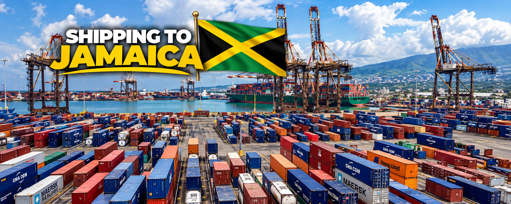Transporte internacional desde EE. UU. a Jamaica de coches, embarcaciones, maquinaria pesada, enseres domésticos y contenedores.