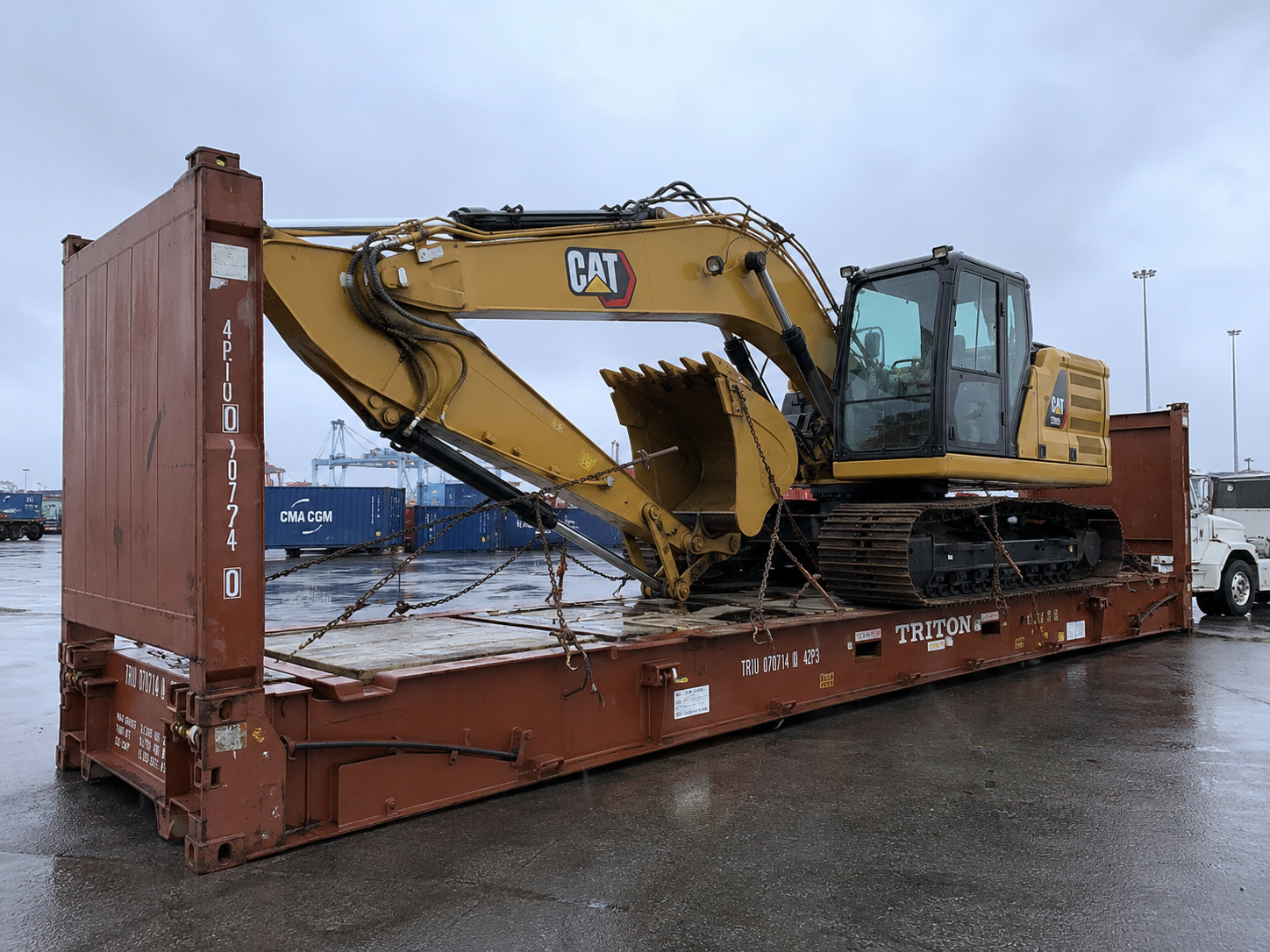 Excavator shipping service from USA to Costa Rica