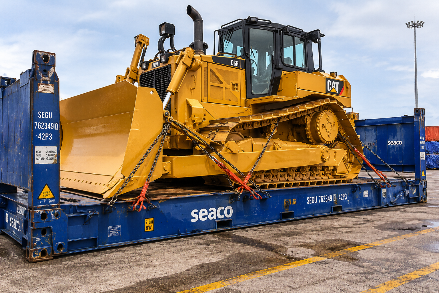 Heavy Machinery Shipping from USA to Tunisia