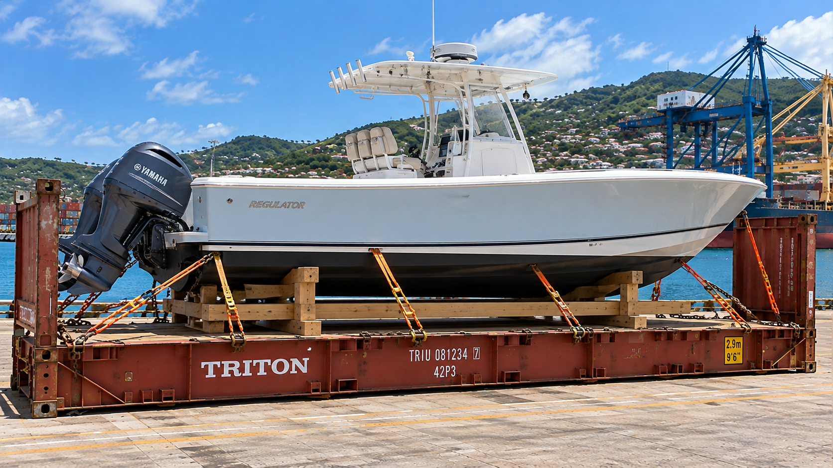 Transporte de barcos y yates desde EE. UU. a San Bartolomé, Saint-Barthélemy