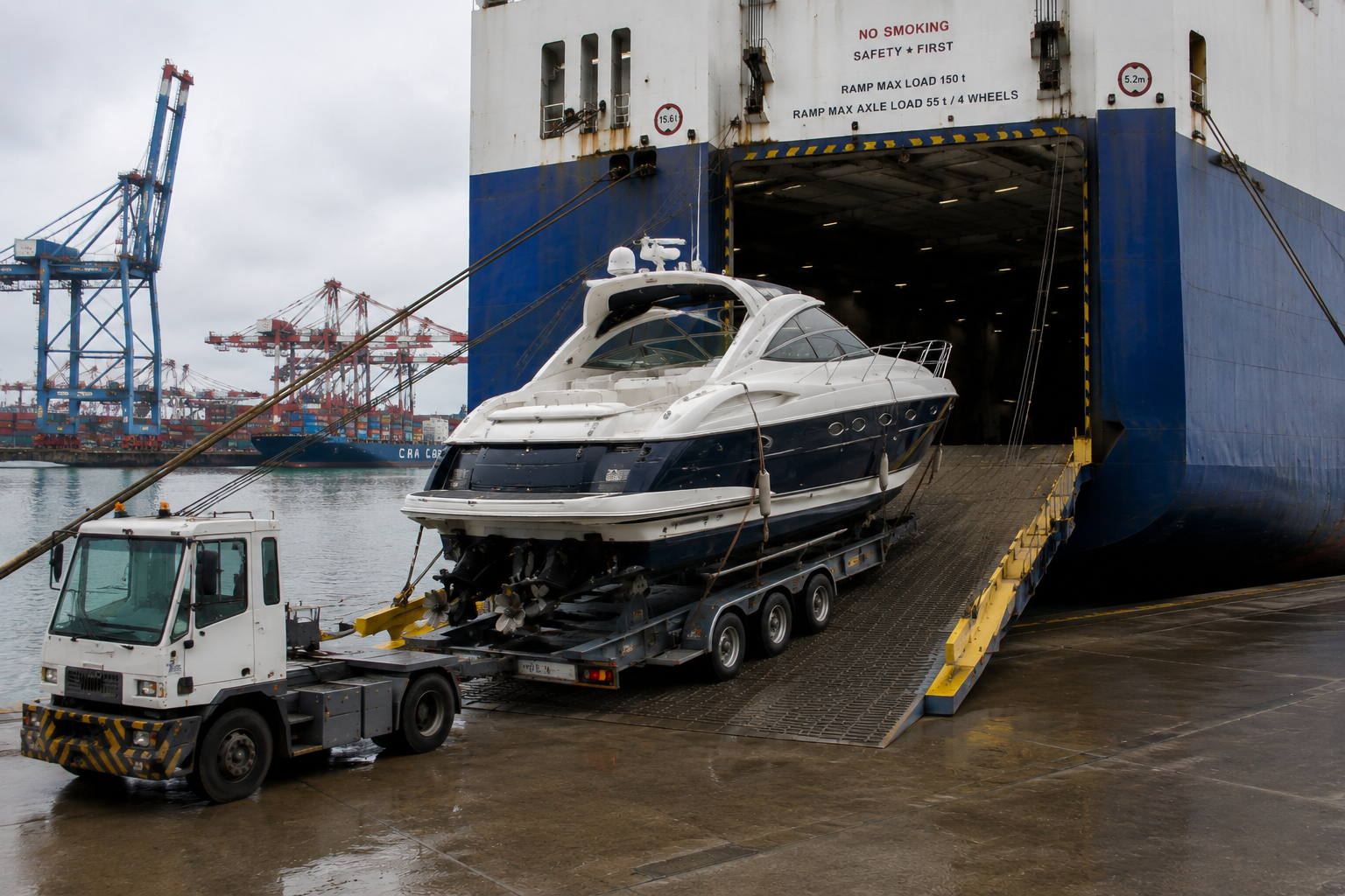RoRo boat shipping to Colombia from the USA for boats, yachts, and watercraft through Cartagena, Barranquilla, Santa Marta, and Buenaventura.