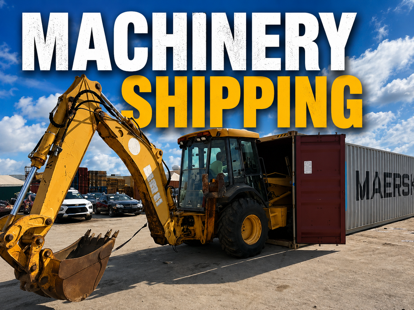 BACKHOE MACHINERY SHIPPING