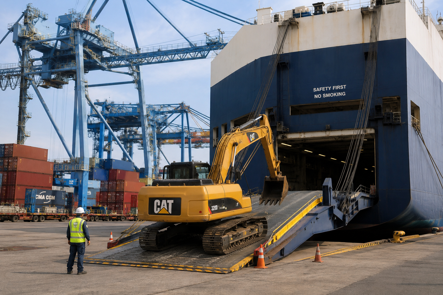 Heavy machinery shipping from USA to Panama