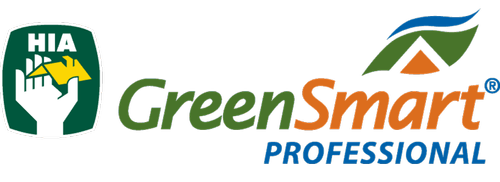 HIA GreenSmart Professional accreditation logo for sustainable and energy efficient home construction