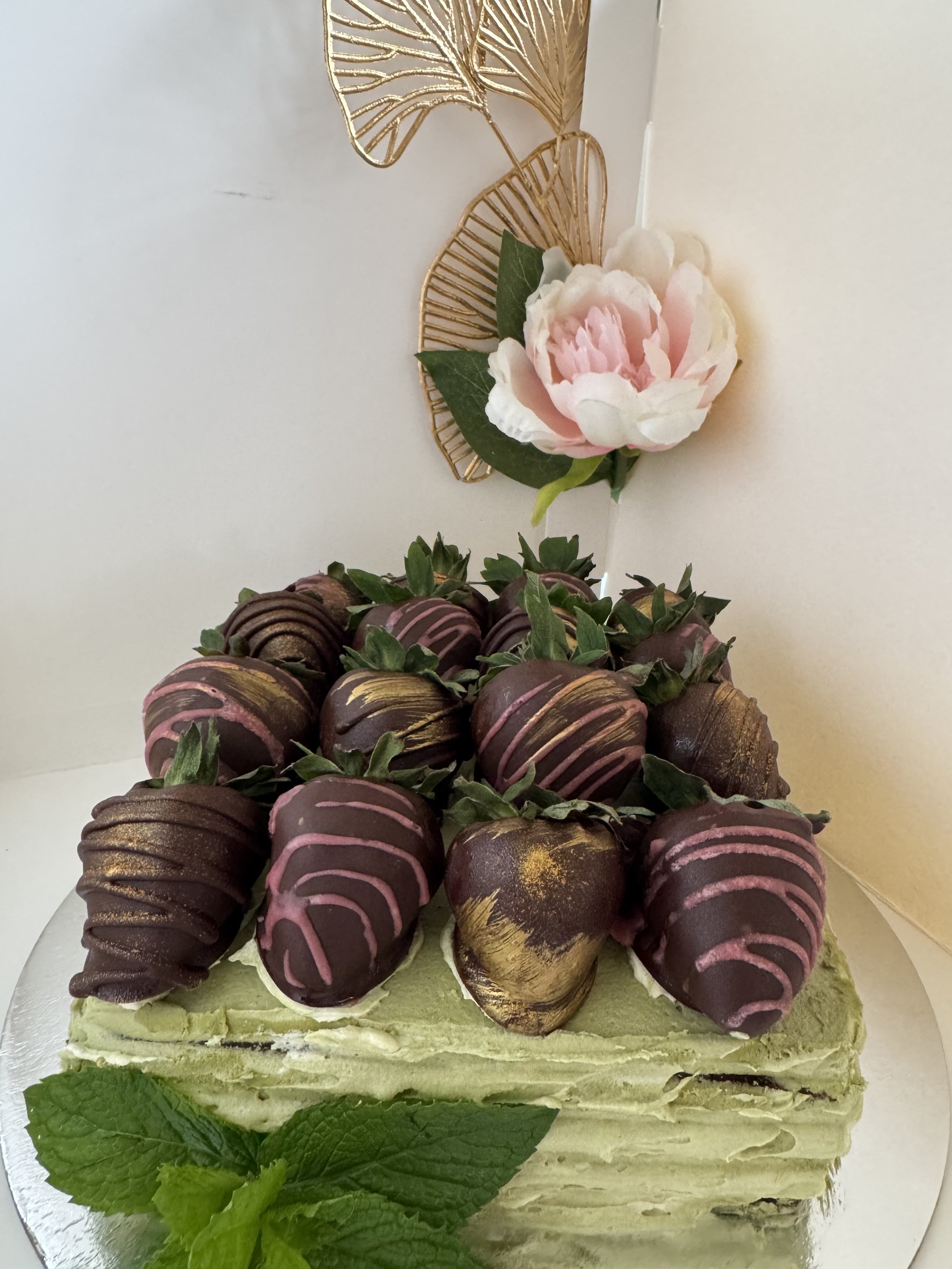 Matcha chocolate cake (V)