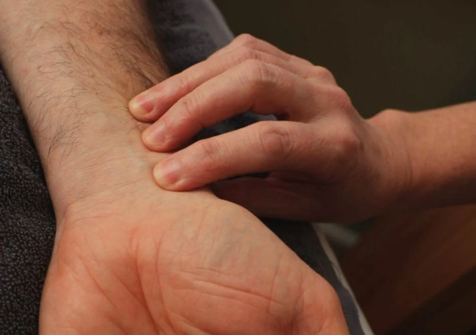 Acupuncture and Chinese Medicine in Heidelberg – pulse diagnosis with practitioner