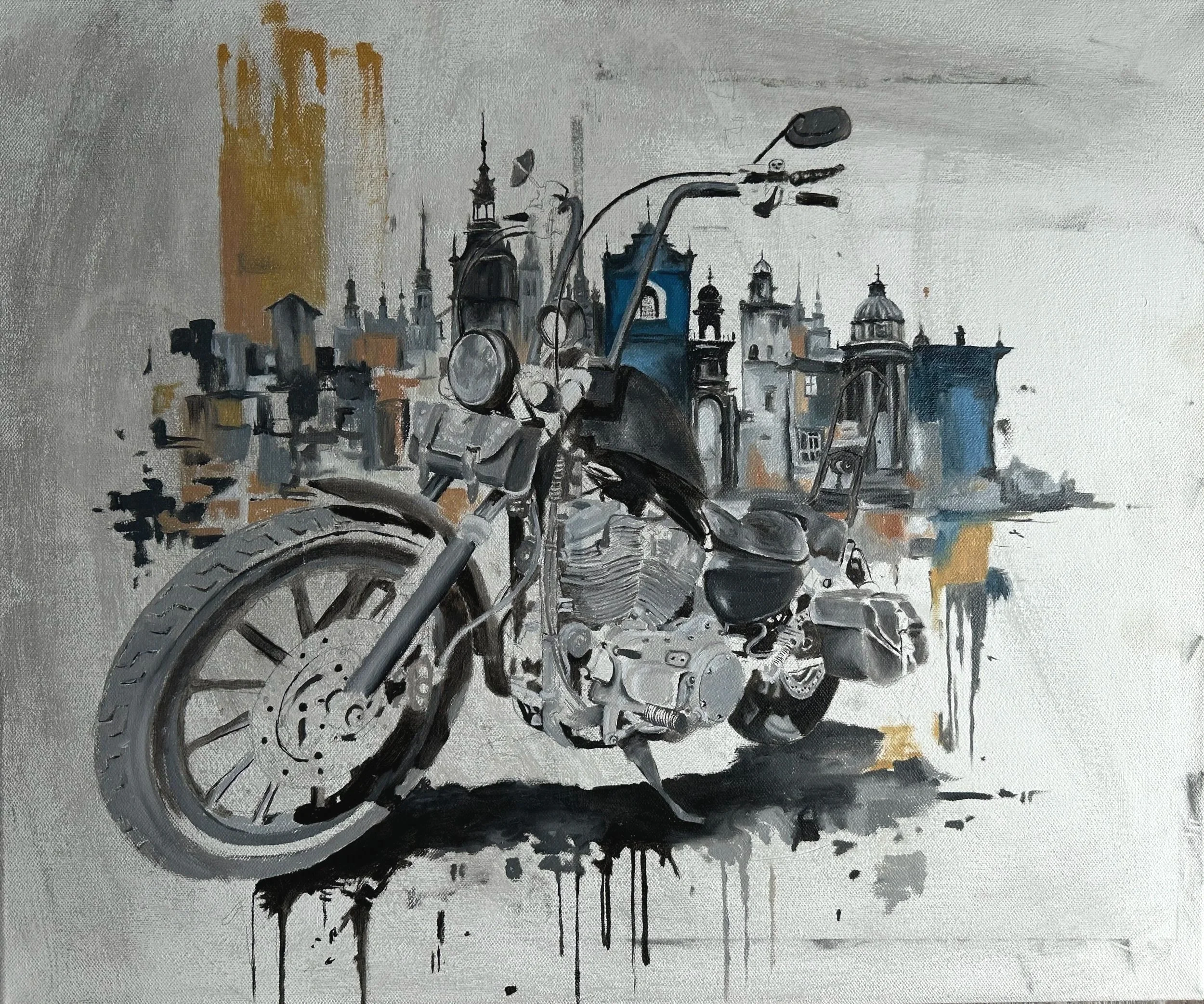 50*60cm
Bestillingsverk. Bakgrunn og detaljer skal legges på før det er ferdig.