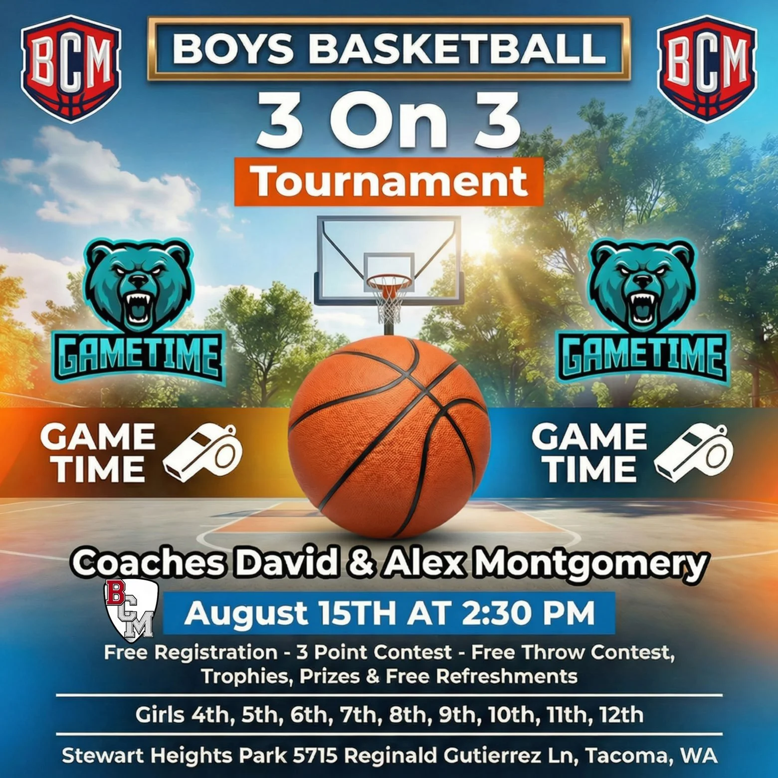 3 on 3 basketball tournament 