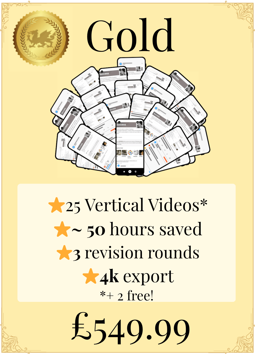 Vertical Videos - Gold