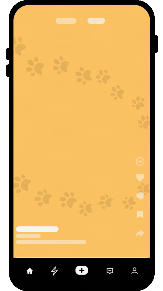 a short vertical video promoting a service for a dog shelter charity, on a mobile phone