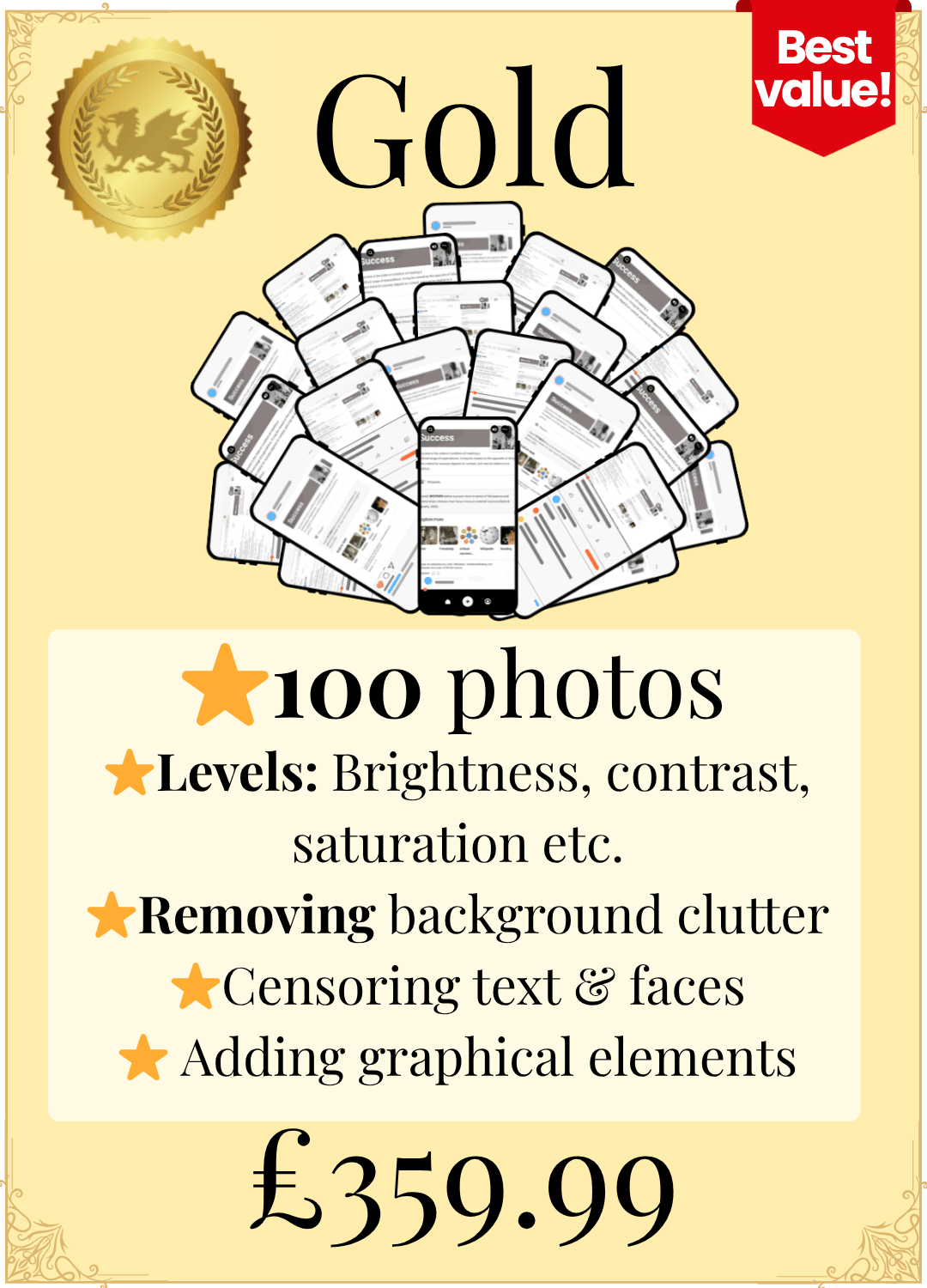 Photo Editing - Gold