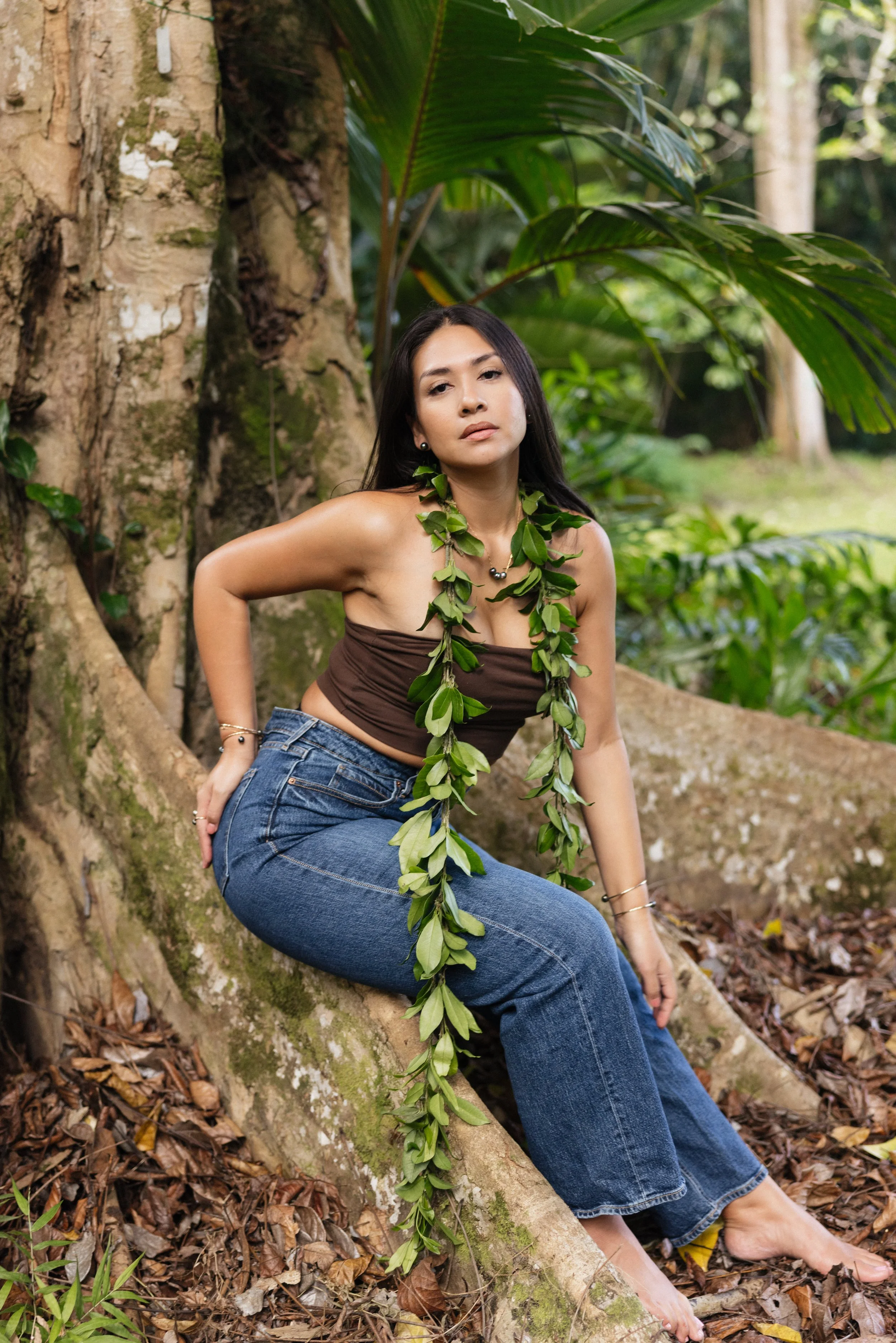 Triple Floating Tahitian Pearls